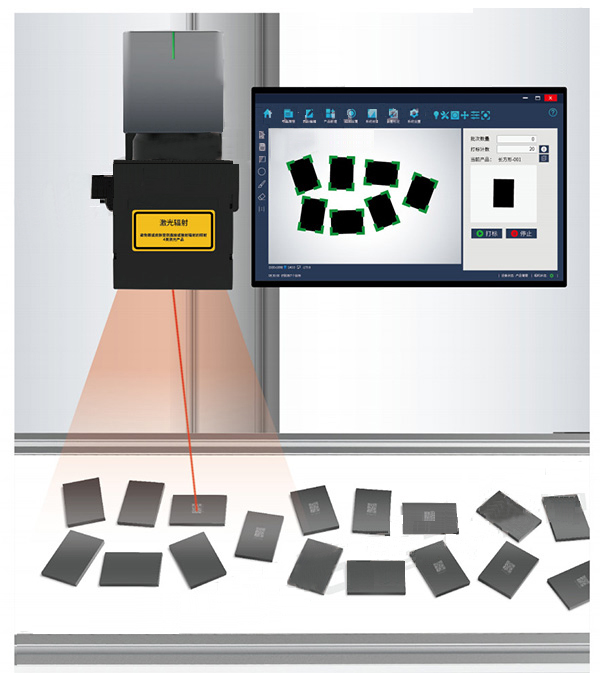 CCD視覺激光鐳雕機