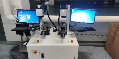 雙工位自動打標機圖樣