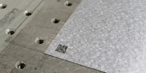 鍍鋅板激光打標(biāo)機(jī)案例